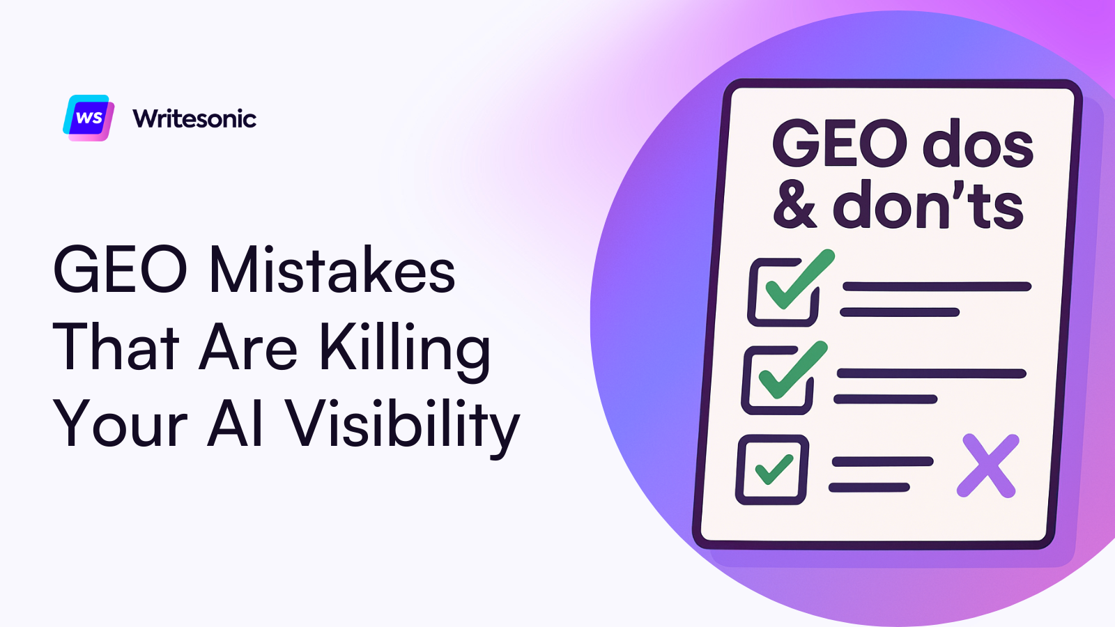 10 GEO (Generative Engine Optimization) Mistakes That Are Killing Your AI Visibility