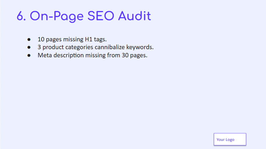 SEO Reports for Clients: On-Page SEO Audit